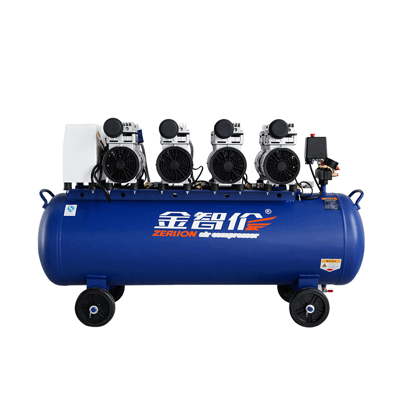 ZL-750W 4-120L 4HP Silens oleum Free Air Compressor